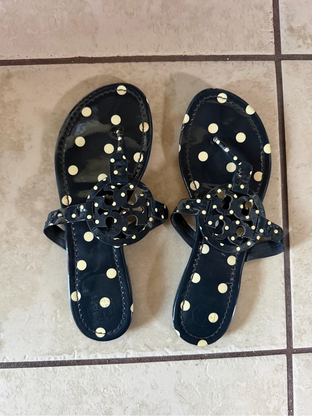 TORY BURCH polka dot sandals